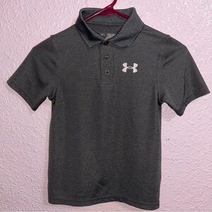 Under Armour Kids Dark Gray Polo